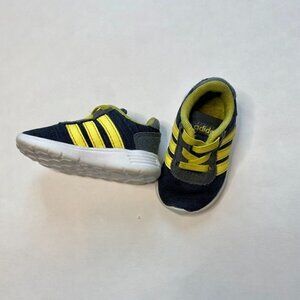 Adidas Kids Racer Running Shoe Gray Yellow 3